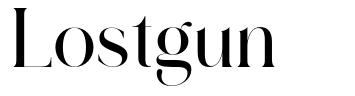 Lostgun шрифт