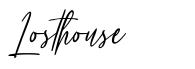 Losthouse font