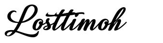 Losttimoh font