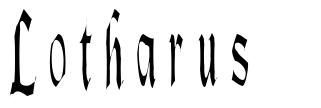 Lotharus шрифт