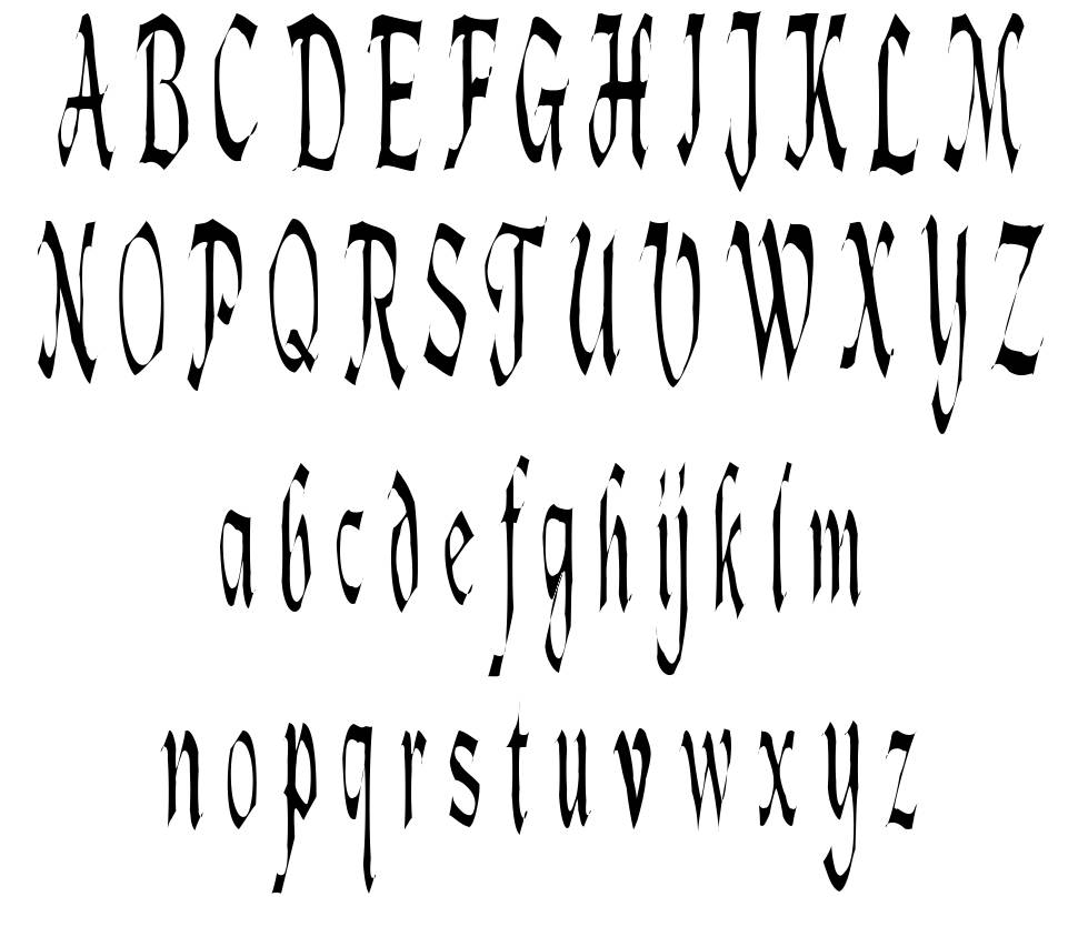 Lotharus font Örnekler