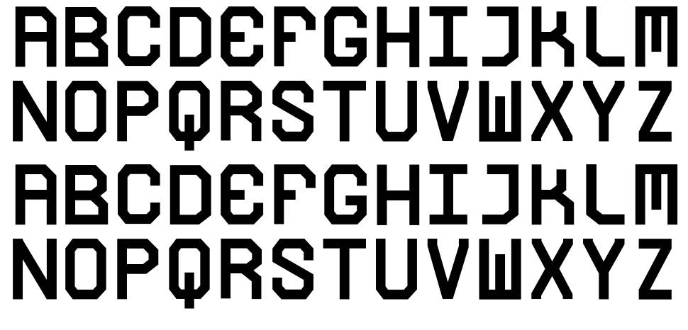 Louco font specimens
