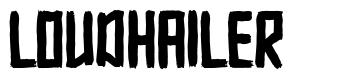 Loudhailer шрифт