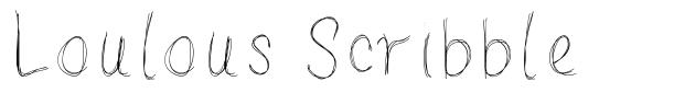Loulous Scribble font
