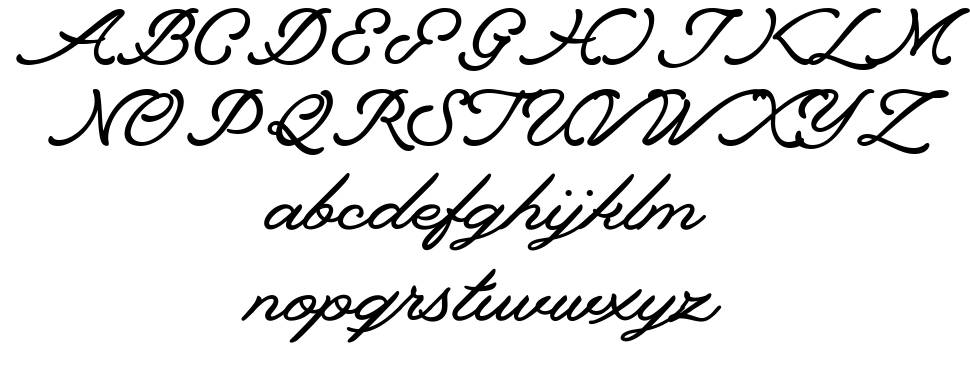 Lourino font Örnekler
