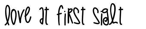 Love At First Sight font