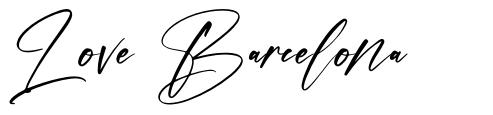 Love Barcelona font