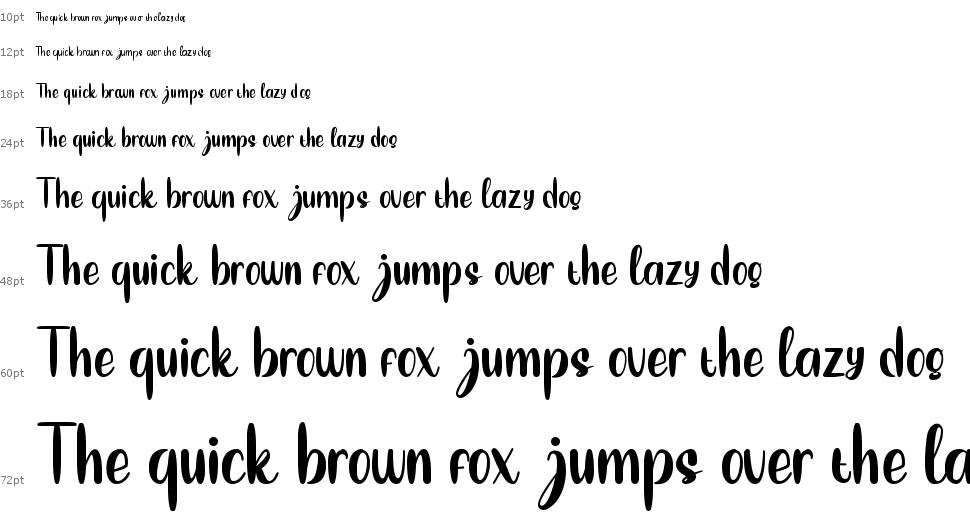 Love Berry font Waterfall