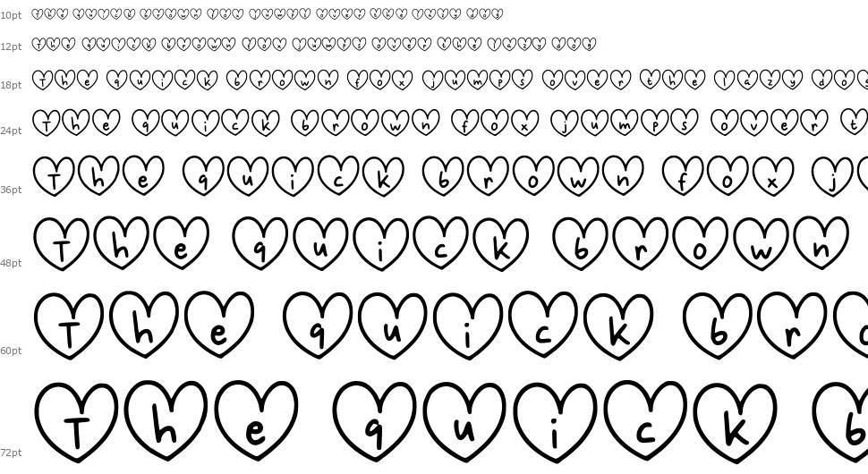 Love Cha font Waterfall