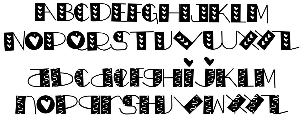Love Doly font specimens