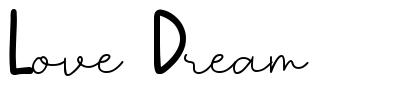 Love Dream шрифт