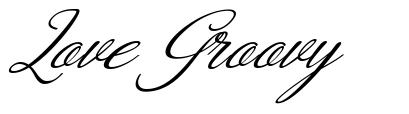 Love Groovy font
