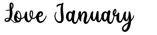 Love January font