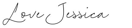 Love Jessica 字形