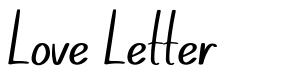 Love Letter písmo