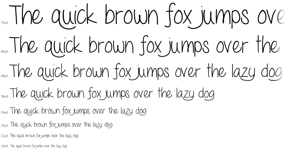 Love Me Foreverfont waterfall