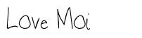 Love Moi шрифт