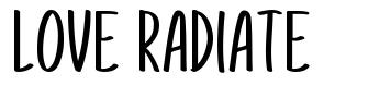 Love Radiate フォント