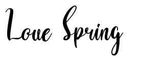 Love Spring шрифт