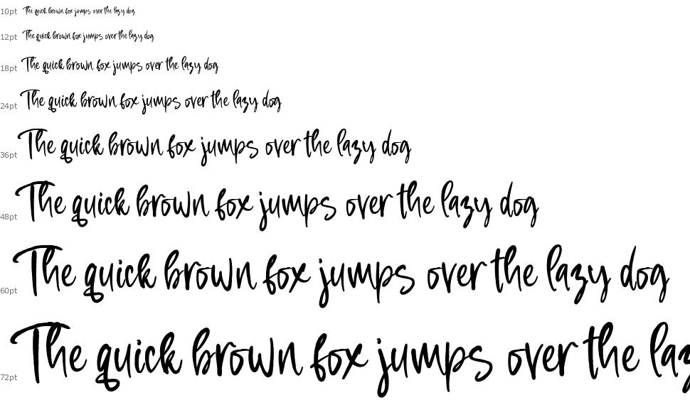 Love Squall font Waterfall