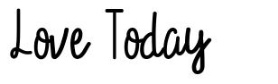 Love Today font