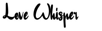 Love Whisper font