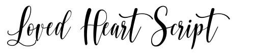 Loved Heart Script font