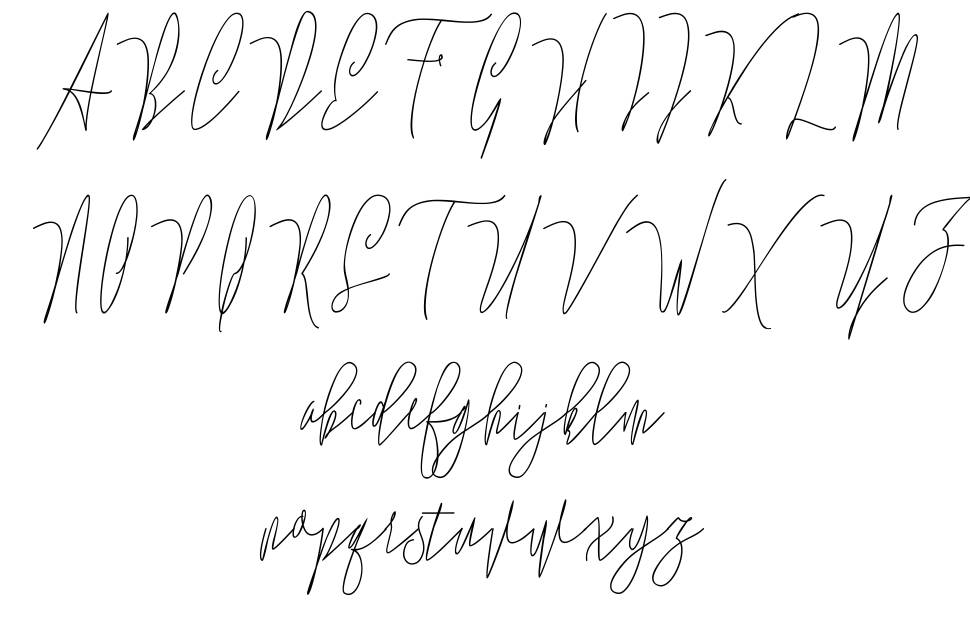 Lovellyana font specimens