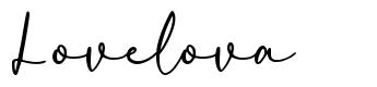 Lovelova font