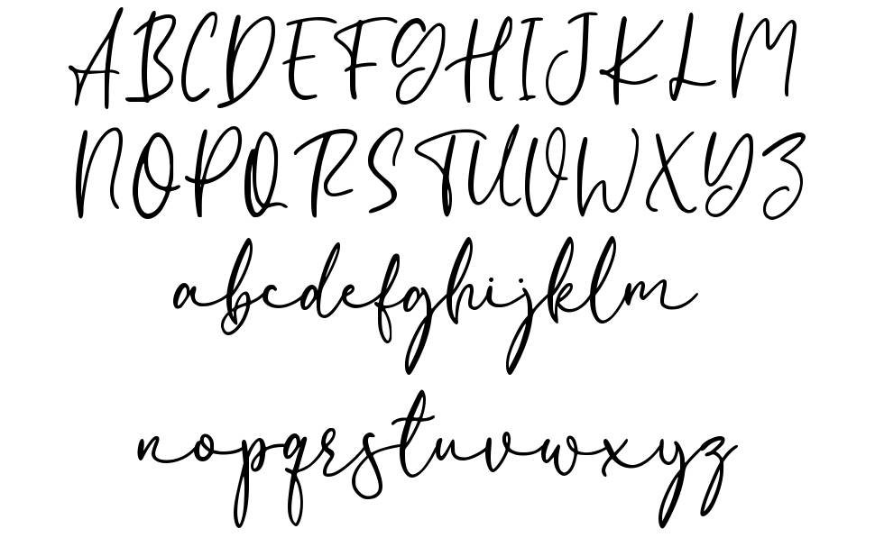 Lovelova font specimens