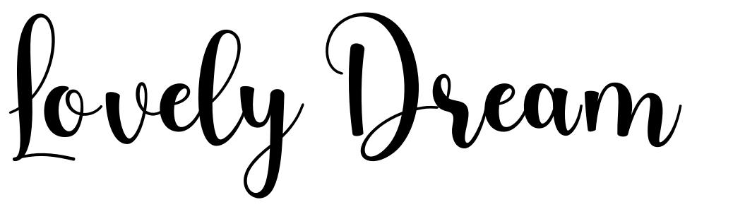 Lovely Dream font
