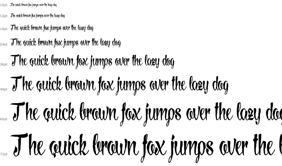 Lovely Madness font Waterfall