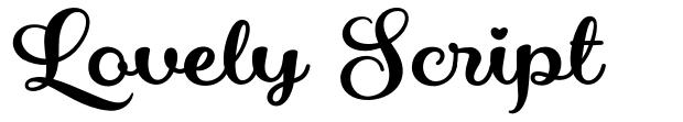 Lovely Script