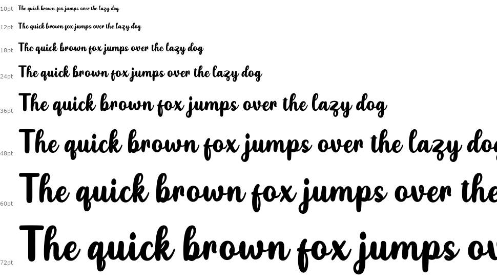 Lovely Sunday font Waterfall