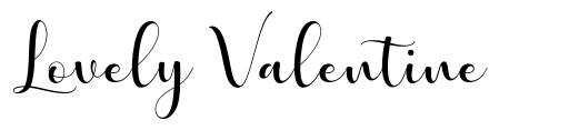 Lovely Valentine шрифт