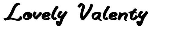 Lovely Valenty шрифт