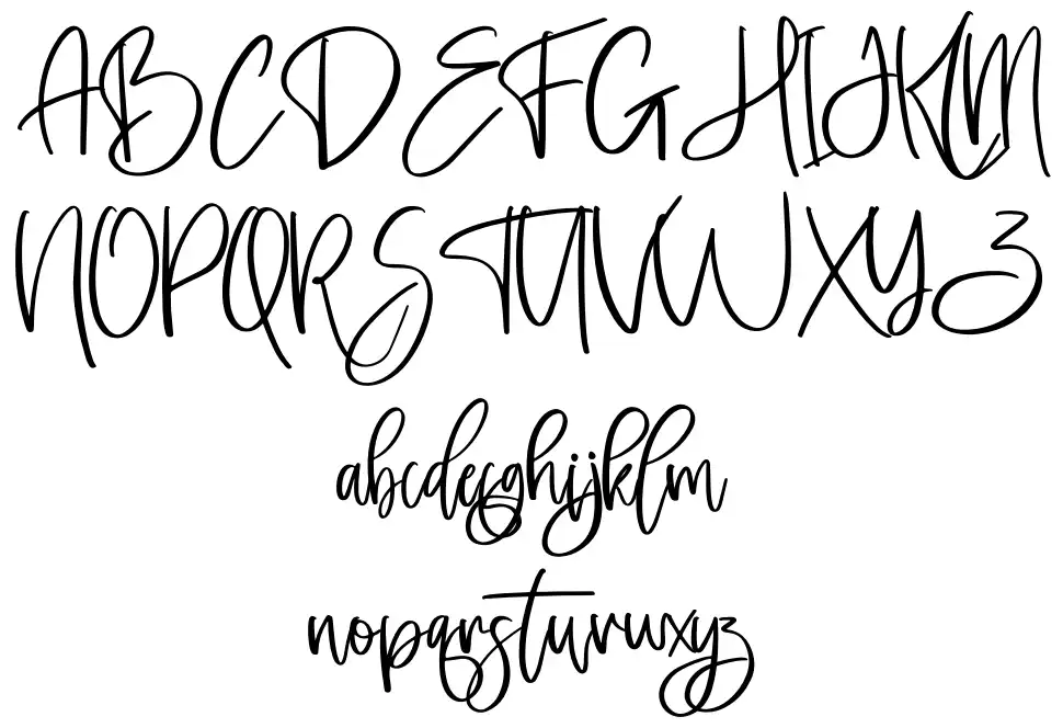 Lovelydayfont specimens