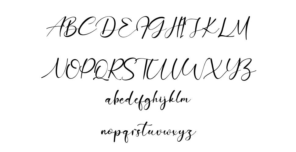 Lovelystory font specimens