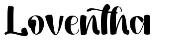 Loventha шрифт