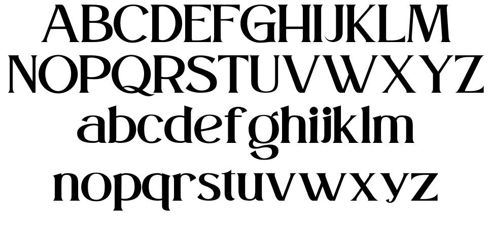Lovera font specimens
