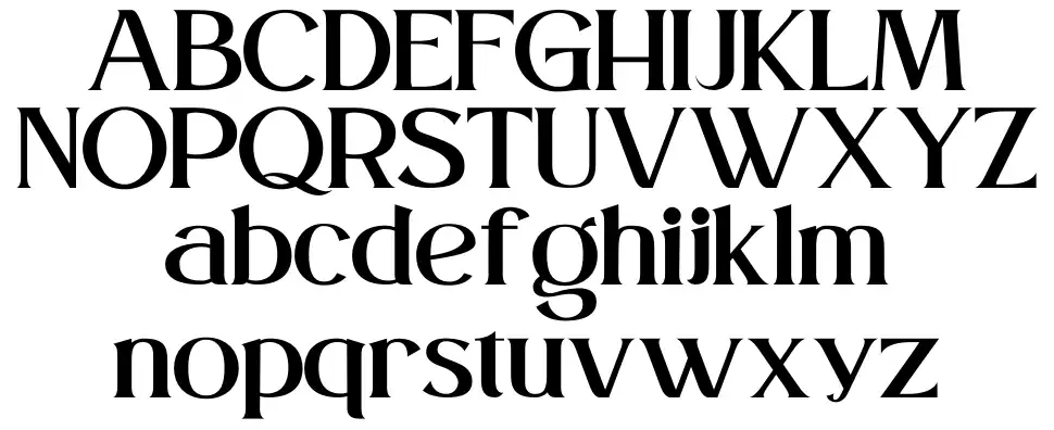 Lovera font specimens