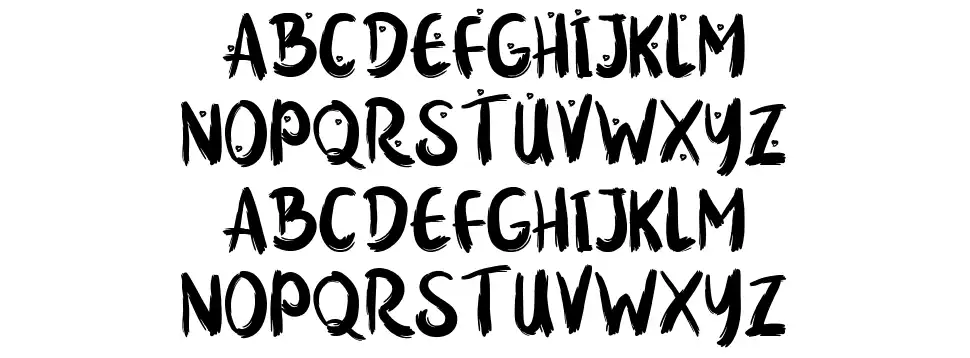 Loveya Scriptfont specimens
