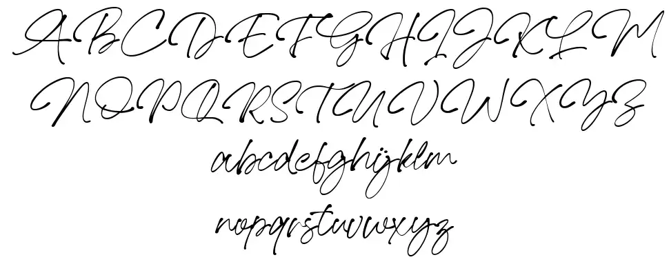 Lovina Script font Örnekler