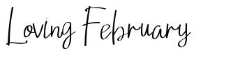 Loving February 字形