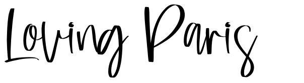 Loving Paris font