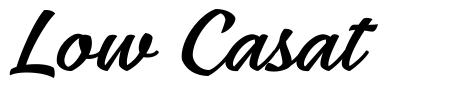 Low Casat шрифт