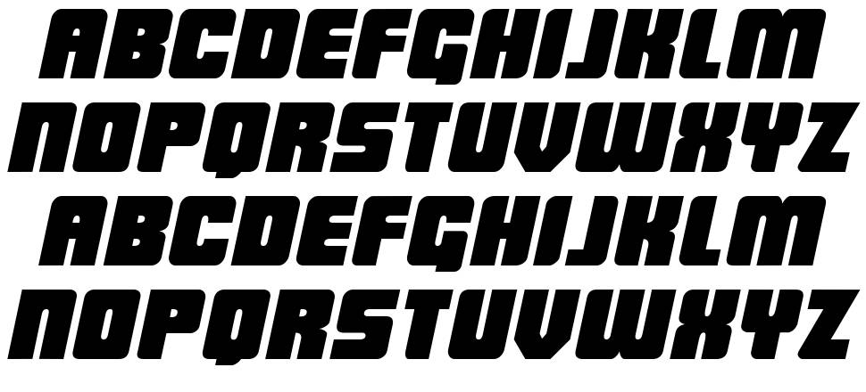 Low Rider BB font specimens