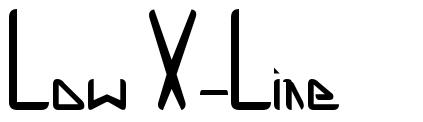 Low X-Line schriftart