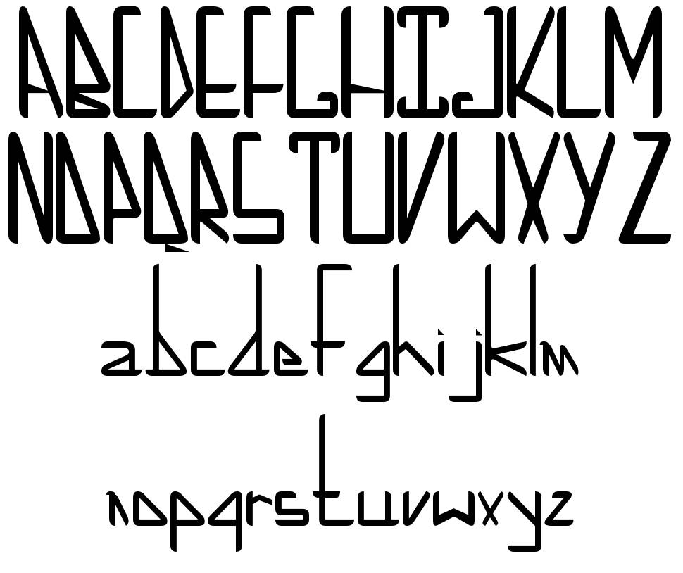 Low X-Line font specimens