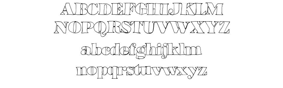 Lower Haight font specimens